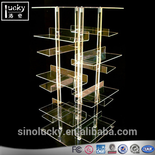 Tall Acrylic Display Rack Goods Display Shelf